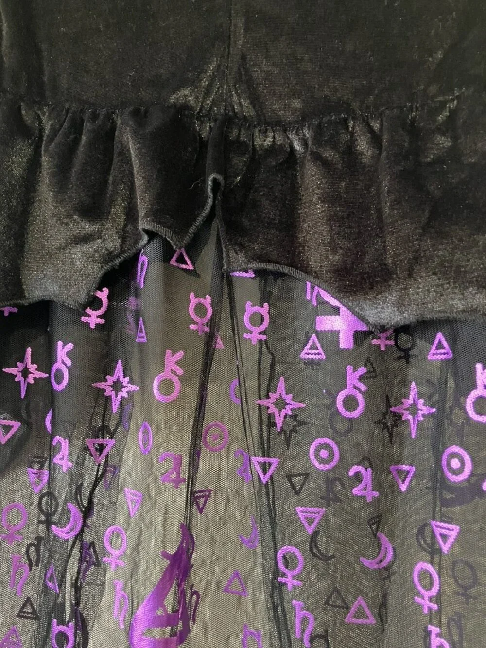 Spirit Halloween Kids Dark Coven Witch Costume Top Size S
